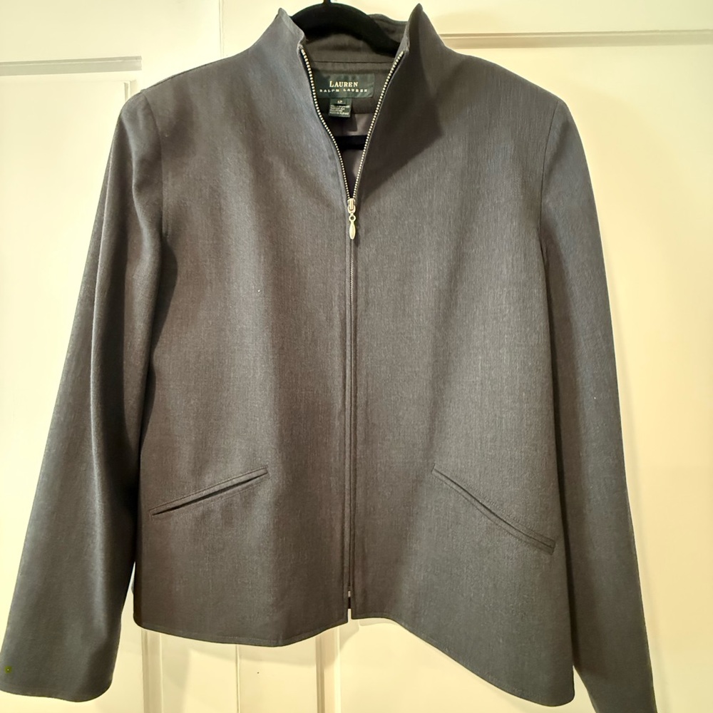 Lauren Ralph Lauren zip front wool jacket